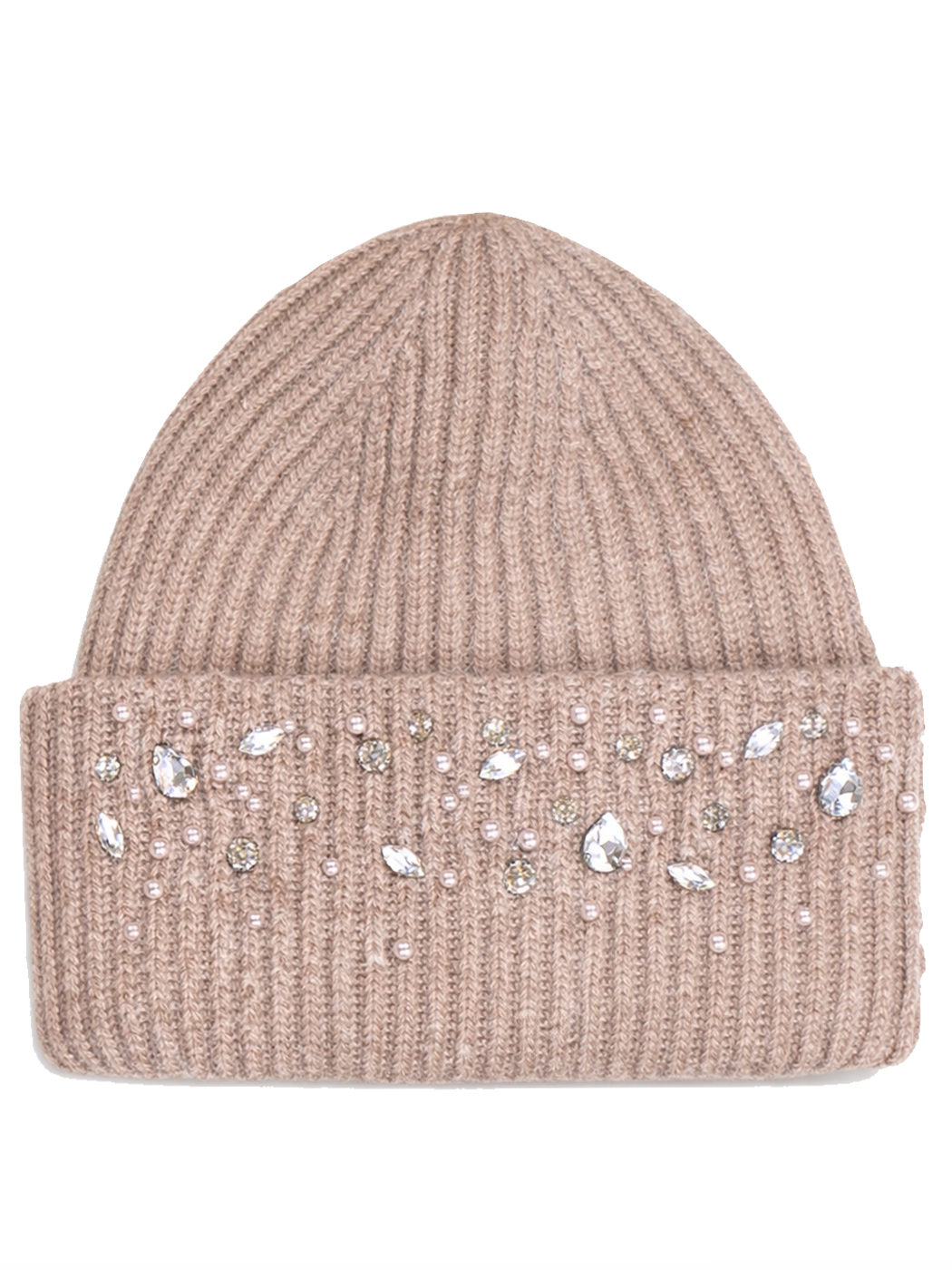 CAPPELLO CON CASTONI, 100%PC, MADE IN PRC        - BEIGE